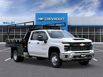 New 2024 Chevrolet Silverado 3500 Work Truck Crew Cab 4x4 9' 5" Knapheide Flatbed Truck for sale #CV5293 - photo 1