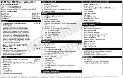 New 2025 Ram 2500 Power Wagon Crew Cab 4x4 Pickup for sale #W5T530990 - photo 2
