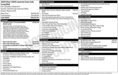 New 2025 Ram 3500 Laramie Crew Cab 4x4 DRW Pickup for sale #W5T587475 - photo 2
