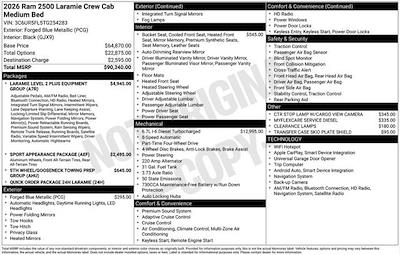 New 2026 Ram 2500 Laramie Crew Cab for sale #W6T254283 - photo 2