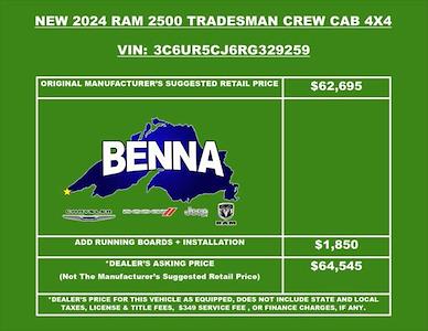 New 2024 Ram 2500 Tradesman Crew Cab 4x4 Pickup for sale #RG329259 - photo 2
