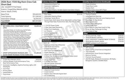 New 2026 Ram 1500 Lone Star Crew Cab for sale #270666 - photo 2