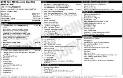New 2026 Ram 2500 Laramie Crew Cab for sale #353522 - photo 2