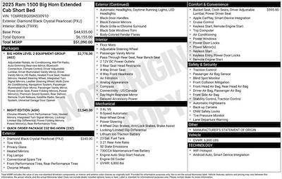 New 2025 Ram 1500 Big Horn Quad Cab Pickup for sale #D5T530910 - photo 2