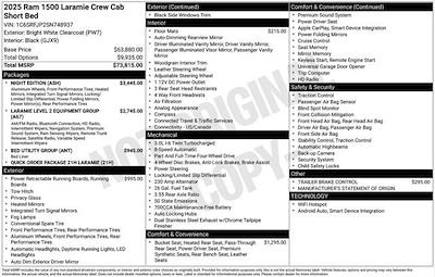 New 2025 Ram 1500 Laramie Crew Cab 4x4 Pickup for sale #D5T748937 - photo 2