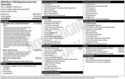 New 2026 Ram 1500 Big Horn Crew Cab Pickup for sale #D6T151619 - photo 2