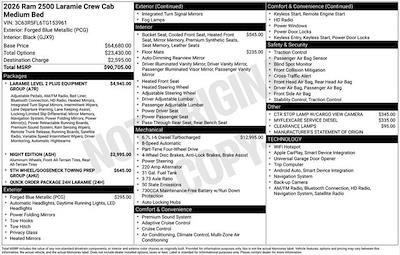 New 2026 Ram 2500 Laramie Crew Cab for sale #D6T153961 - photo 2