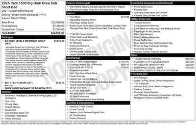New 2026 Ram 1500 Big Horn Crew Cab for sale #D6T185030 - photo 2