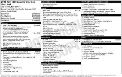 New 2026 Ram 1500 Laramie Crew Cab for sale #D6T307519 - photo 2