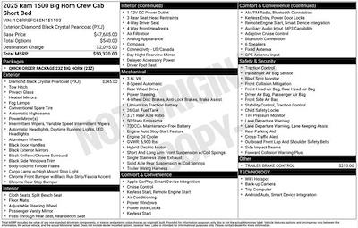 New 2025 Ram 1500 Big Horn Crew Cab for sale #V5T151193 - photo 2