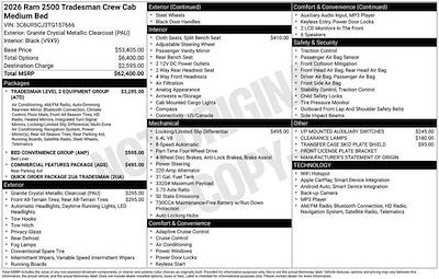 New 2026 Ram 2500 Tradesman Crew Cab for sale #6RL005 - photo 1