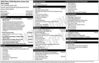 New 2025 Ram 2500 Big Horn Crew Cab 4x4 Pickup for sale #10D1289 - photo 2