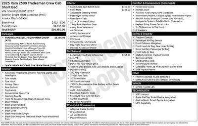 New 2025 Ram 2500 Tradesman Crew Cab 4x4 Pickup for sale #10D1297 - photo 2