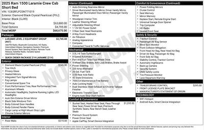 New 2025 Ram 1500 Laramie Crew Cab 4x4 Pickup for sale #10D1317 - photo 2