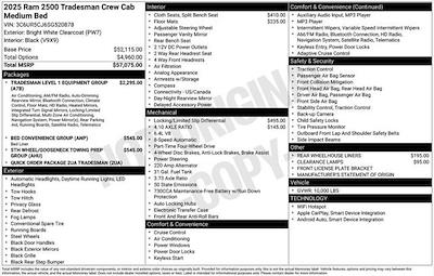 New 2025 Ram 2500 Tradesman Crew Cab 4x4 Pickup for sale #SG520878 - photo 2