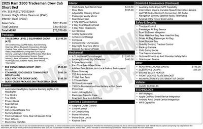 New 2025 Ram 2500 Tradesman Crew Cab 4x4 Pickup for sale #SG532664 - photo 2