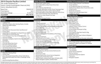 Used 2019 Chrysler Pacifica - photo 1