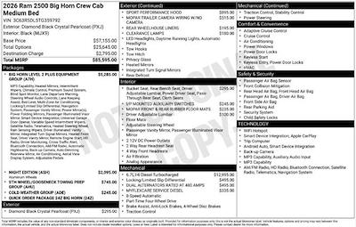 New 2026 Ram 2500 Big Horn Crew Cab for sale #RAM59792S - photo 2
