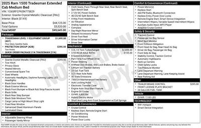 New 2025 Ram 1500 Tradesman Quad Cab 4x4 Pickup for sale #N10393 - photo 2