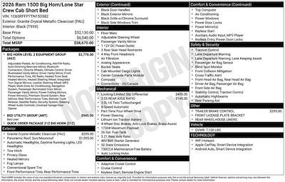 New 2026 Ram 1500 Big Horn Crew Cab 4x4 Pickup for sale #N10405 - photo 2