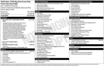 New 2026 Ram 1500 Big Horn Crew Cab 4x4 Pickup for sale #N10413 - photo 2