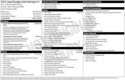 Used 2019 Jeep Wrangler Unlimited Sport for sale #F260102146T1 - photo 2