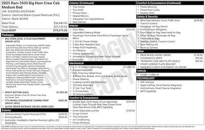 New 2025 Ram 3500 Big Horn Crew Cab 4x4 Pickup for sale #F5T535640X - photo 2