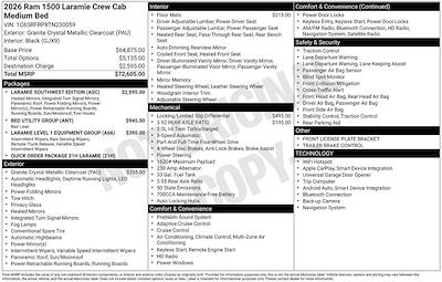 New 2026 Ram 1500 Laramie Crew Cab for sale #F6T230059 - photo 2
