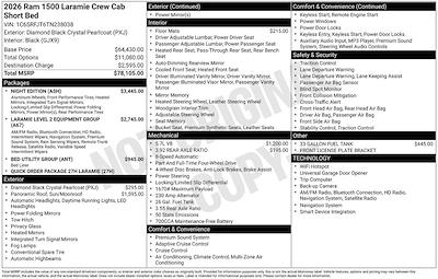 New 2026 Ram 1500 Laramie Crew Cab for sale #F6T238038X - photo 2