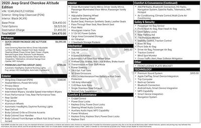 Used 2020 Jeep Grand Cherokee Altitude for sale #FL576567B - photo 2