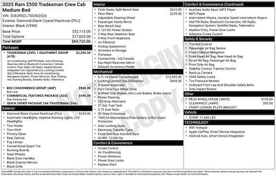 New 2025 Ram 2500 Tradesman Crew Cab 4x4 Pickup for sale #Y5T563526 - photo 2