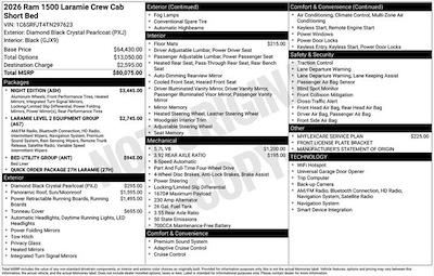 New 2026 Ram 1500 Laramie Crew Cab for sale #Y6T297623 - photo 2