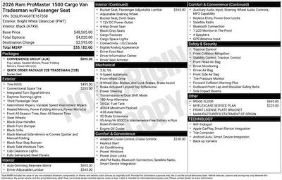 New 2026 Ram ProMaster 1500 - photo 1