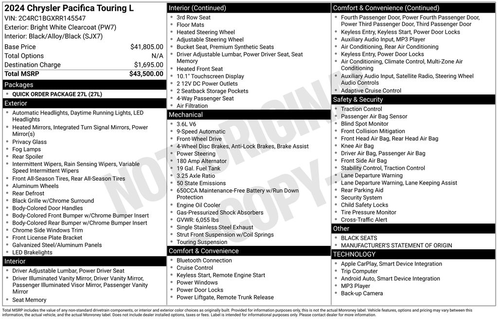 Used 2024 Chrysler Pacifica - photo 7