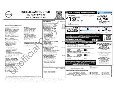 2023 Nissan Frontier Crew Cab 4WD Pickup for sale #1T253204AP - photo 2