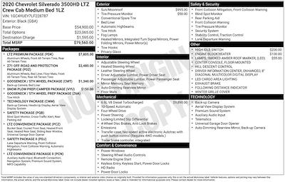 Used 2020 Chevrolet Silverado 3500 LTZ Crew Cab for sale #241158A - photo 1