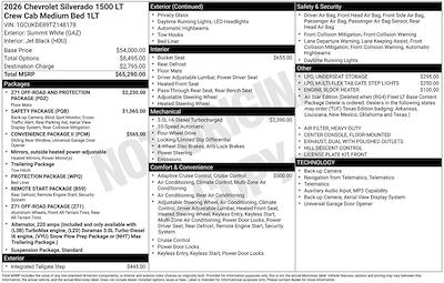 New 2026 Chevrolet Silverado 1500 LT Crew Cab for sale #26140 - photo 2