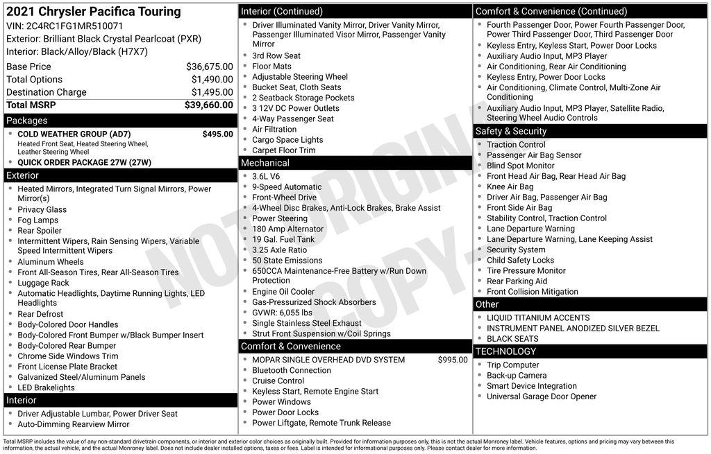 Used 2021 Chrysler Pacifica - photo 28