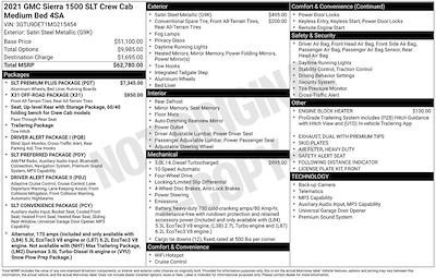 Used 2021 GMC Sierra 1500 SLT Crew Cab for sale #26395A - photo 1