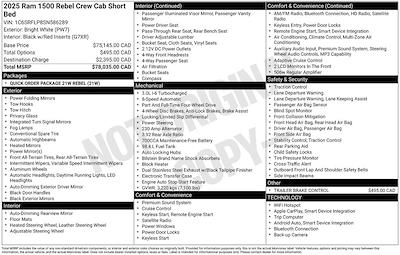 Used 2025 Ram 1500 Rebel Crew Cab for sale #KL236 - photo 1