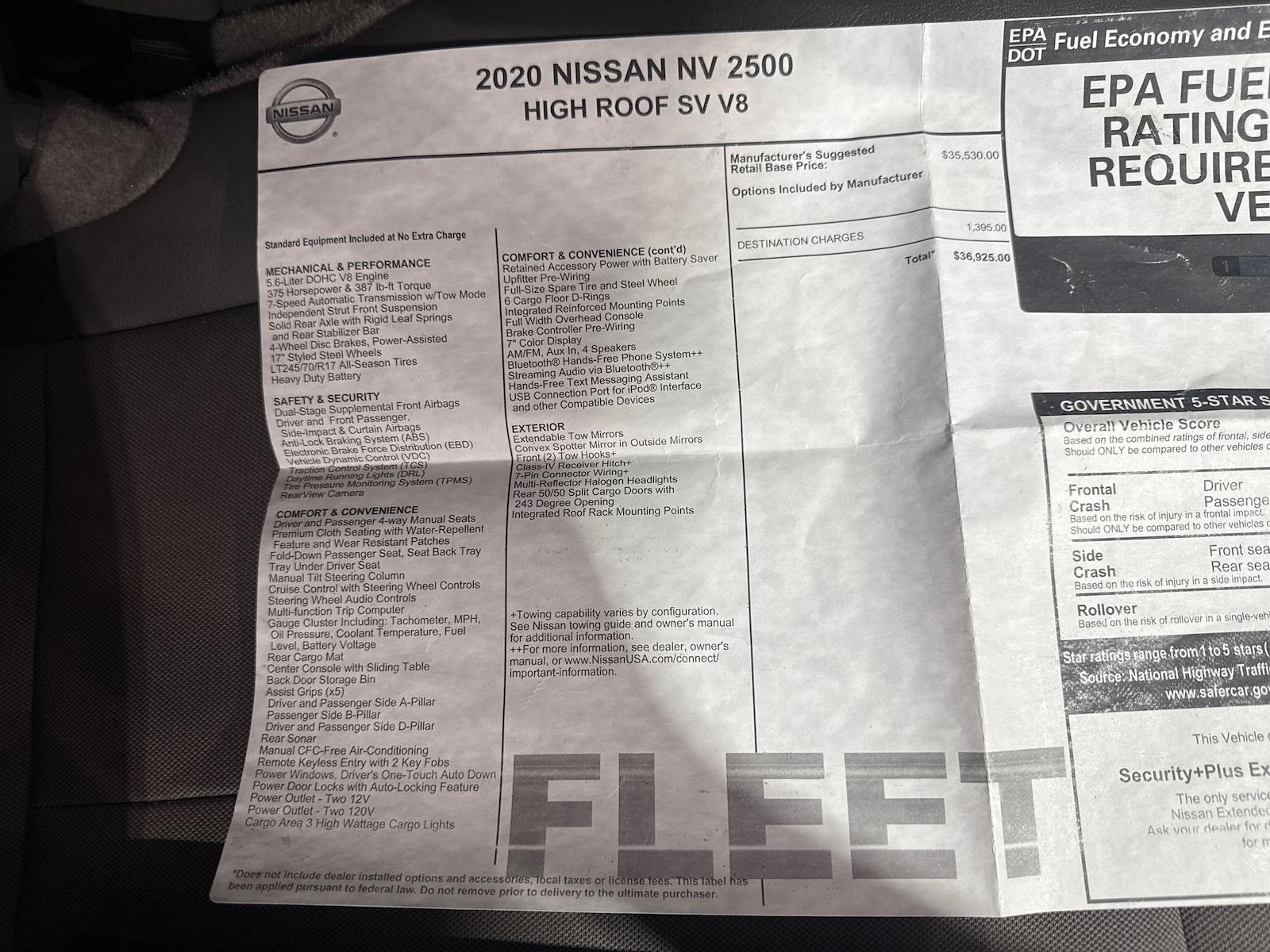 Used 2020 Nissan NV HD - photo 75