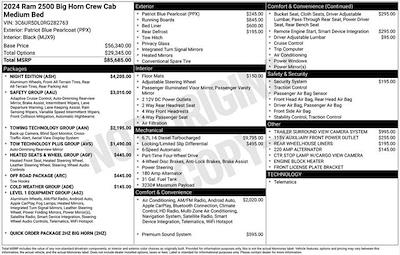 New 2024 Ram 2500 Big Horn Crew Cab 4x4 Pickup for sale #F4T282763 - photo 2