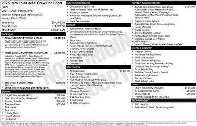 New 2025 Ram 1500 Rebel Crew Cab 4x4 Pickup for sale #F5T743273 - photo 2