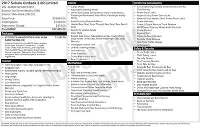 Used 2017 Subaru Outback - photo 1