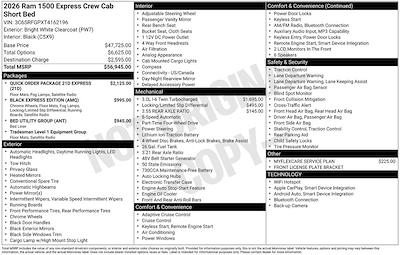 New 2026 Ram 1500 Tradesman Crew Cab for sale #O6T162196 - photo 2