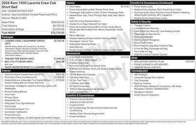 New 2026 Ram 1500 Laramie Crew Cab for sale #O6T227667 - photo 2