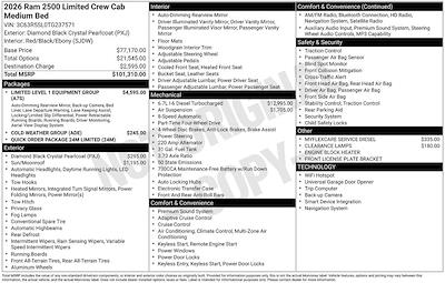 New 2026 Ram 2500 Limited Crew Cab for sale #O6T237571 - photo 2