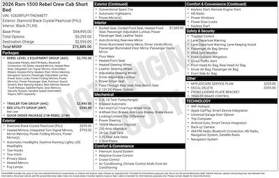 New 2026 Ram 1500 Rebel Crew Cab for sale #O6T244877 - photo 2