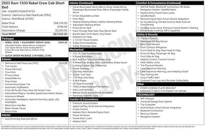 Used 2025 Ram 1500 Rebel Crew Cab for sale #OP10342 - photo 2