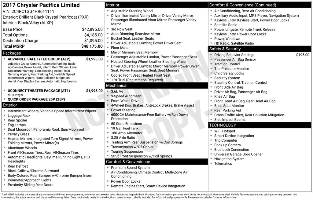 Used 2017 Chrysler Pacifica - photo 37